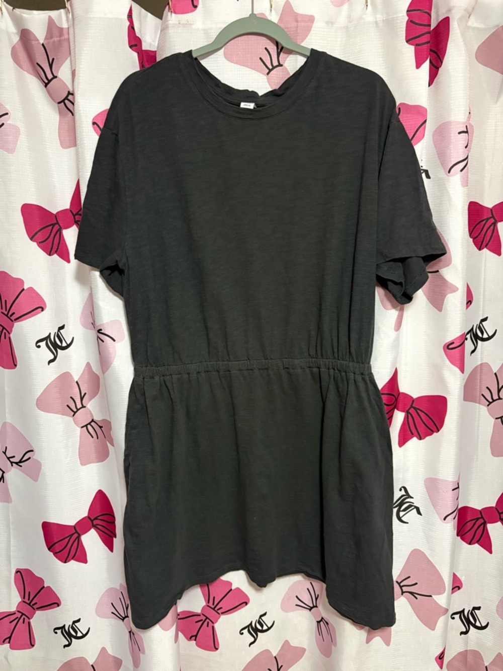 Old Navy Black Mini Dress with Gathered Waist
